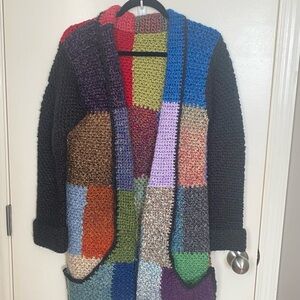 Multicolor Patchwork Cardigan